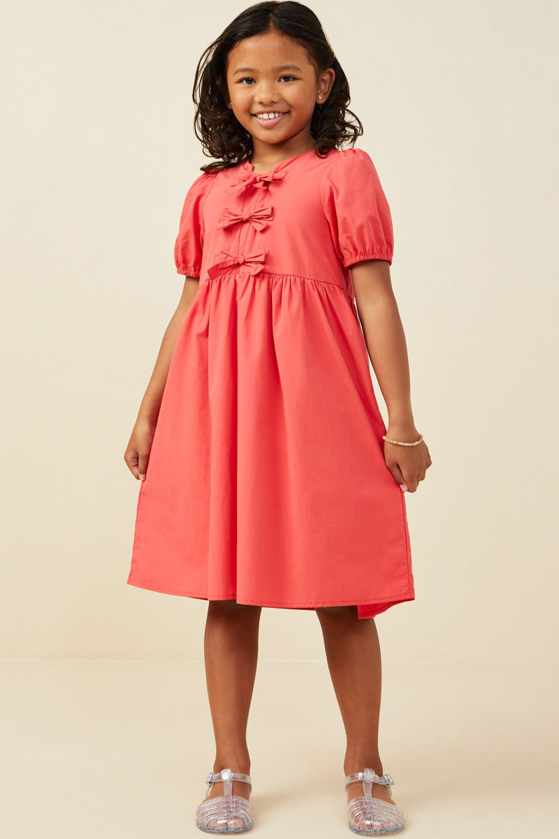 Ribbon Detailed Puff Sleeve Dress