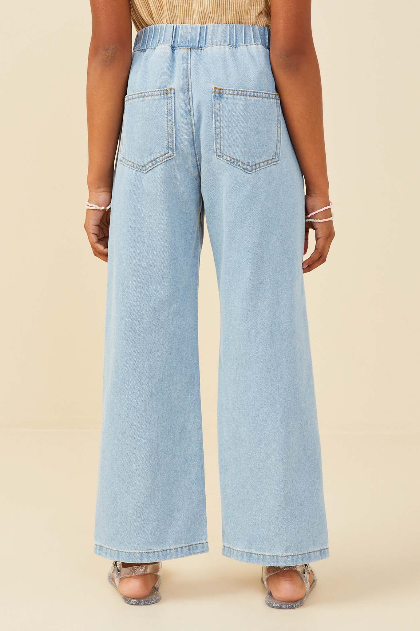 Girls Waist Denim Drawstring Pants | Cute Girls' Clothes – Hayden
