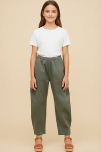Seam Detailed Stretchy Straight Leg Pants