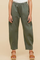 Seam Detailed Stretchy Straight Leg Pants