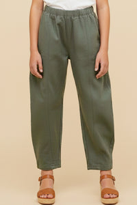 Seam Detailed Stretchy Straight Leg Pants