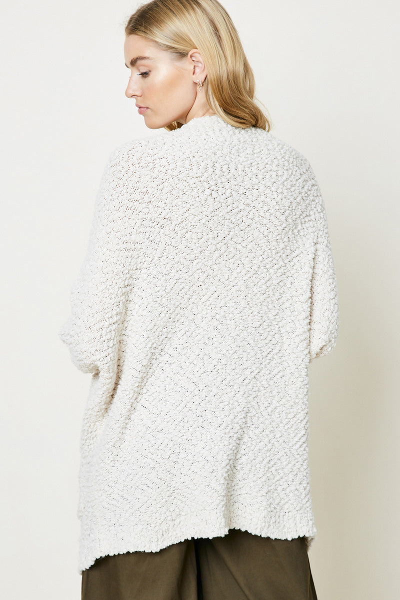 Women's Textured Dolman Sleeve Cardigan