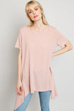 Women's Raw Edge Tunic Tee