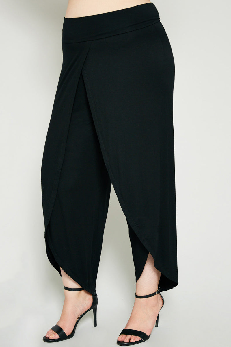 Plus High Waist Capri Pants