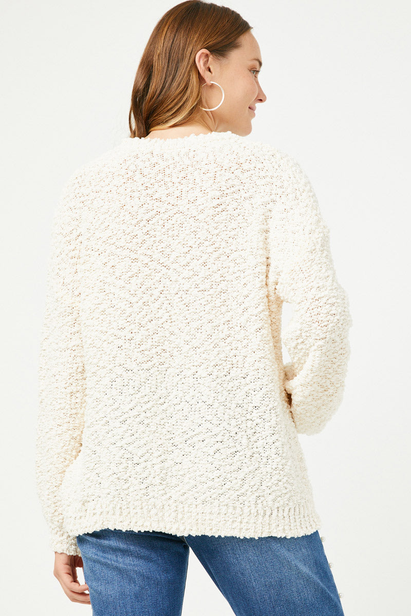 Oversized Popcorn Women Sweater | Mommy and Me – Hayden Girls