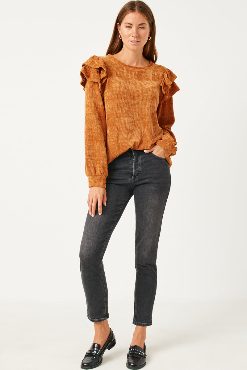 Womens Chenille Long Sleeve Top | Mommy and Me – Hayden Girls