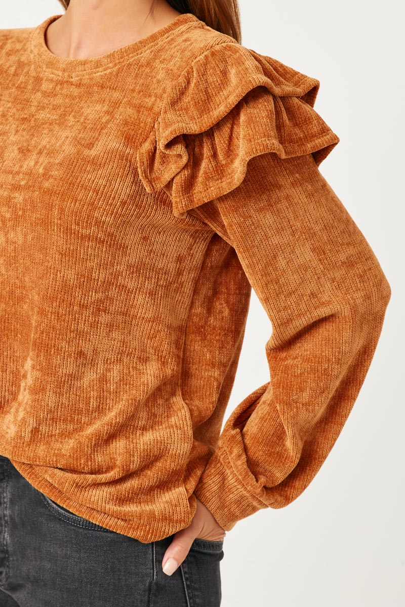 Womens Chenille Long Sleeve Top | Mommy and Me – Hayden Girls