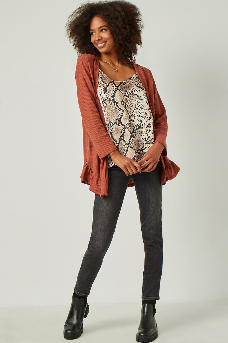 Womens Ruffle Cardigan Sweater | Mommy and Me – Hayden Girls