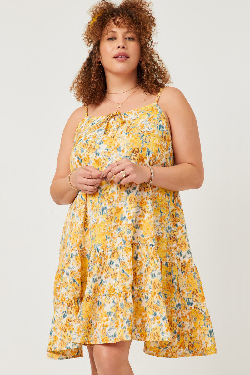 Womens Floral Tank Dress