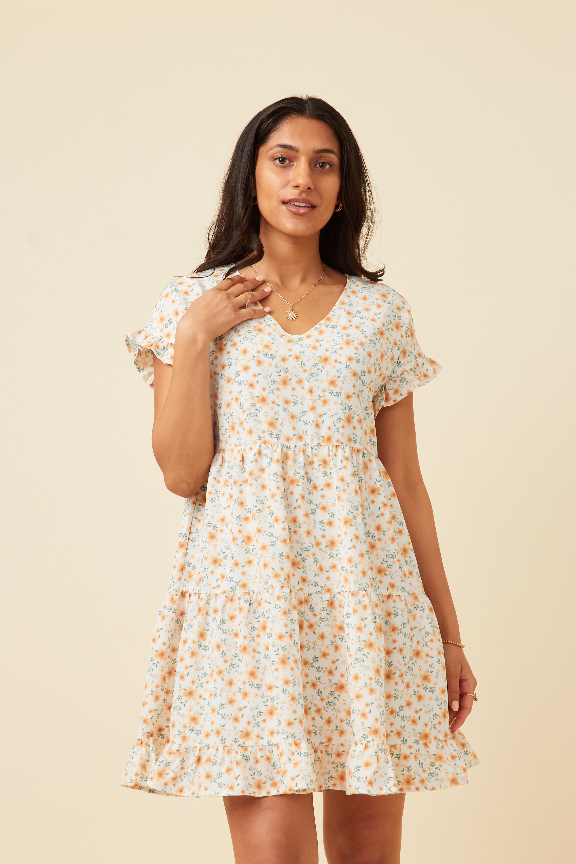 Womens Floral T Shirt Dress
