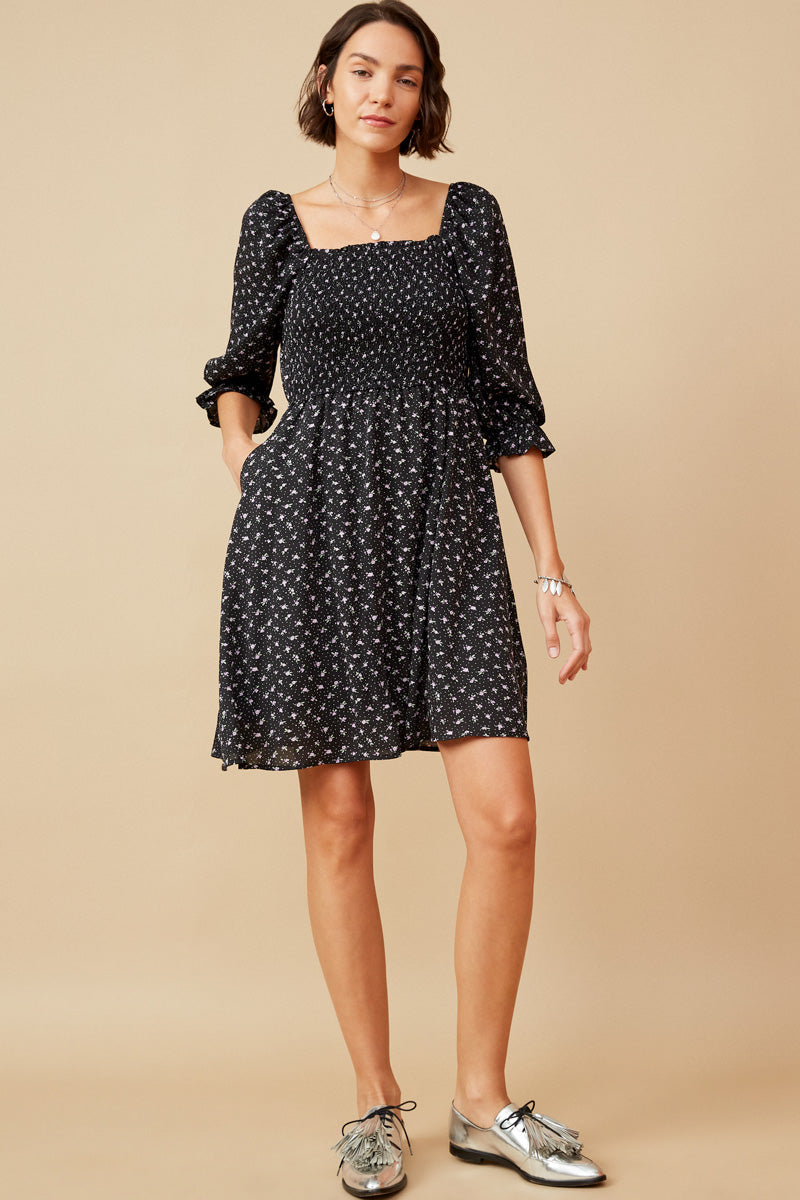 Long Sleeve Floral Dresses