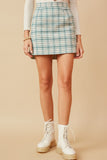 Womens Flannel Zip Up Skirt