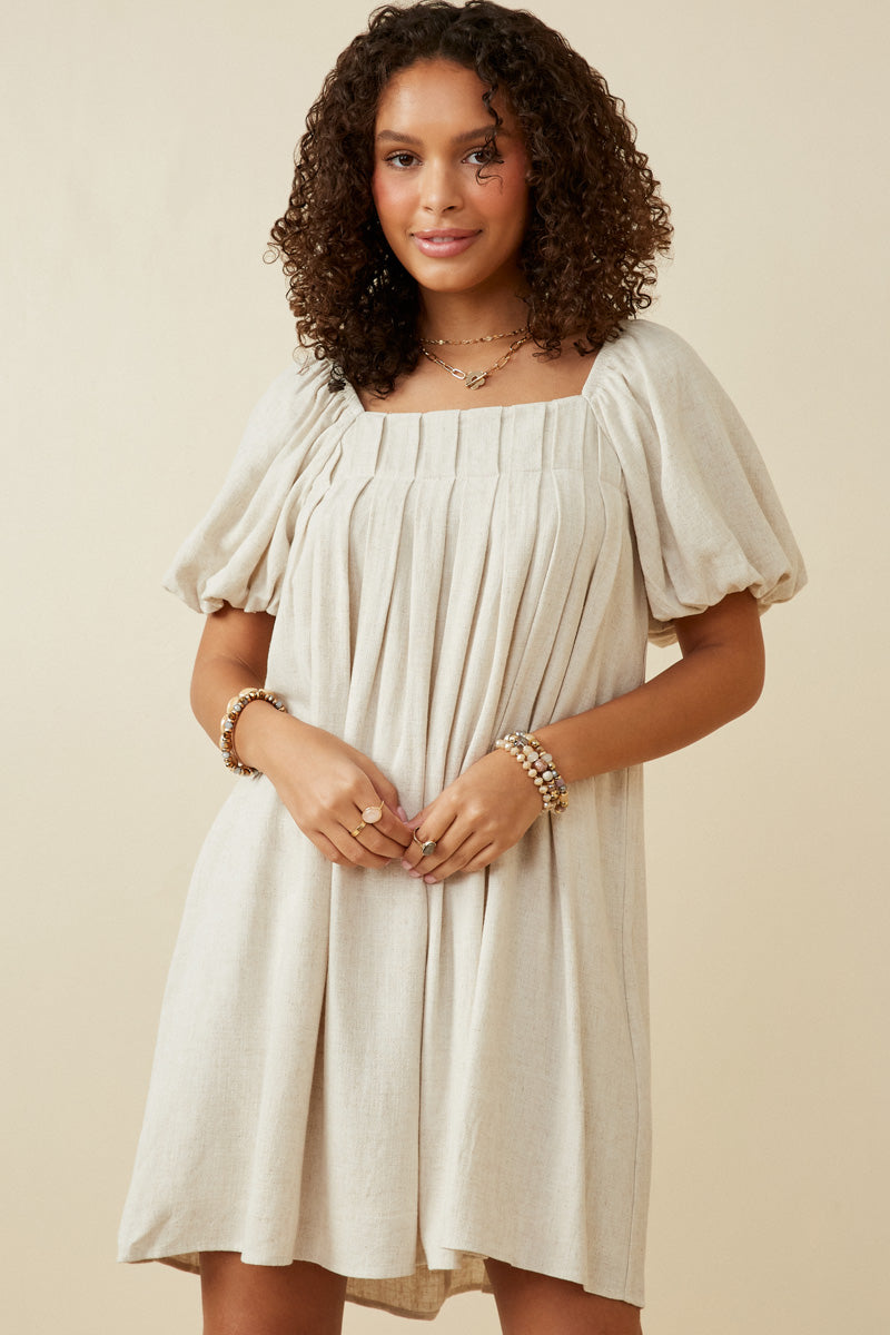 Womens Puff Sleeve Dress
