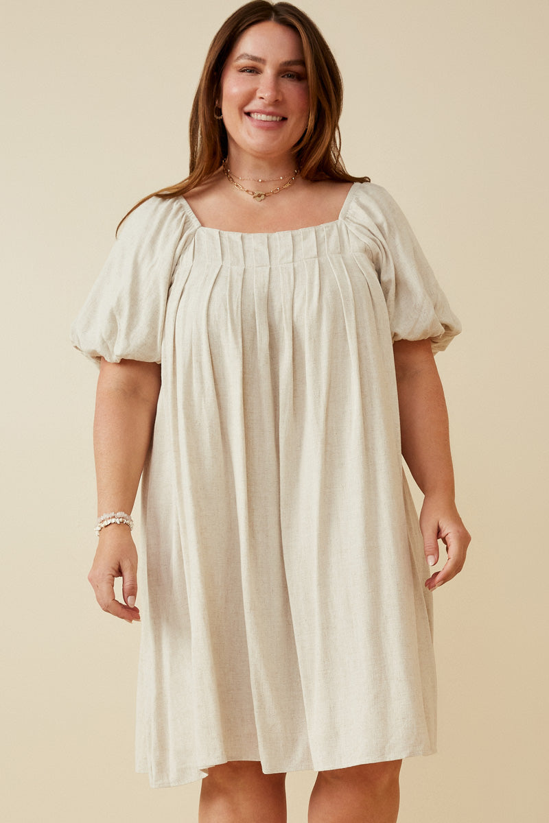 Womens Puff Sleeve Dress