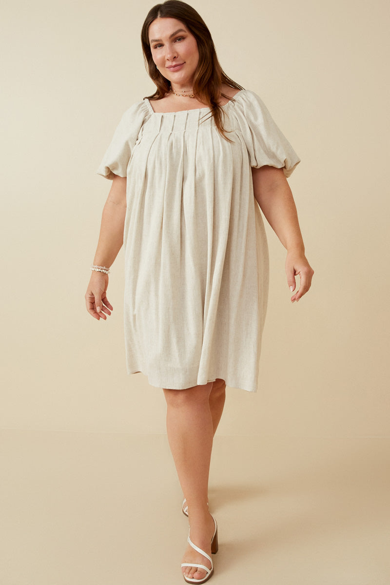 Womens Puff Sleeve Dress | Mommy and Me Beige / L Beige *Women's Dresses Casual Dresses Hayden Girls Womens Puff Sleeve Dress | Mommy and Me Beige / L Beige *Women's Dresses Casual Dresses Hayden Girls