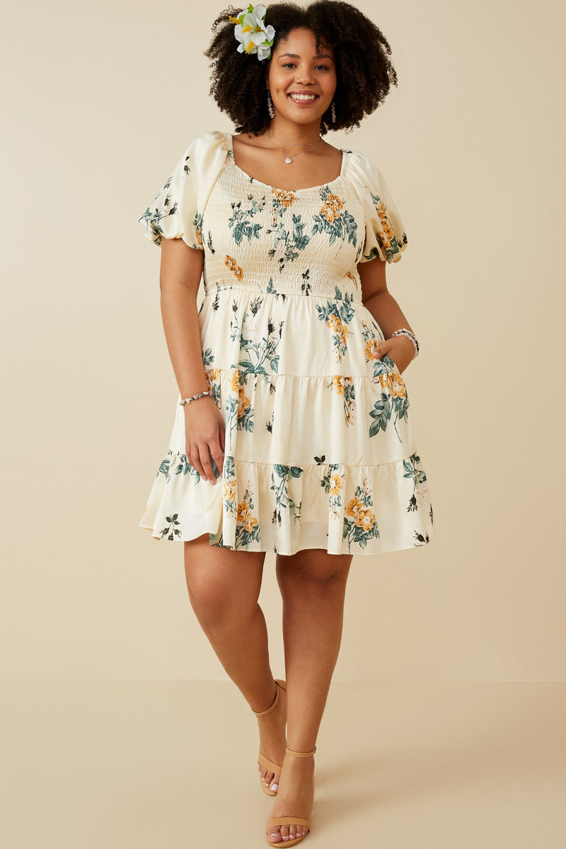 Sheen Romantic Floral Dress For Women Sheen Romantic Floral Dress For Women