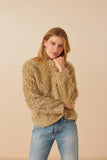 Womens Fringe Detail Spangle Long Sleeve Top Front