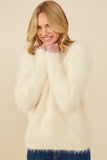 Womens Faux Fur Pullover Sweater