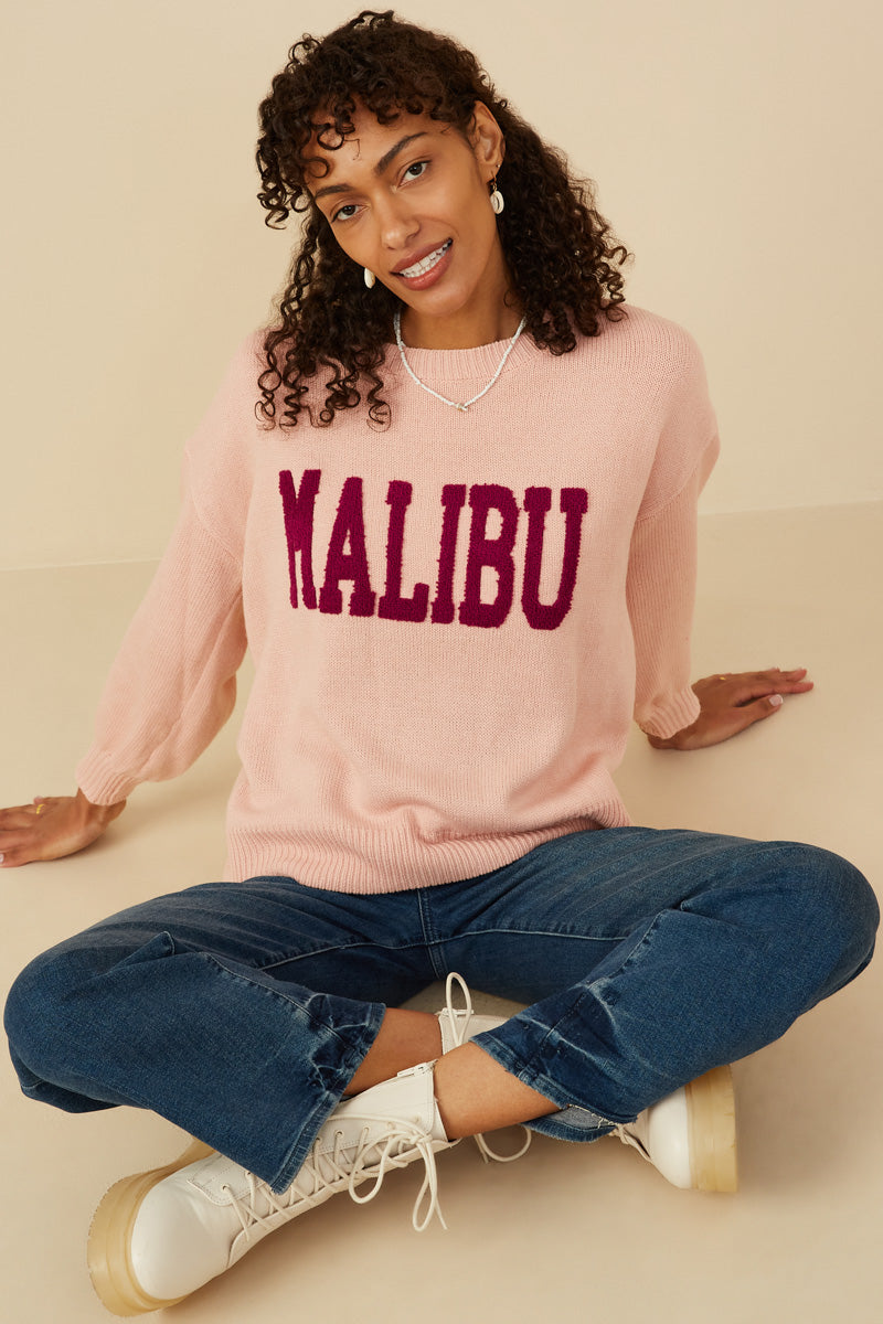 Womens Malibu Applique Pullover Sweater