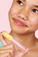 LPG001 Aurora Berry Hayden Girls Beauty Hydrating Glossy Lip Gloss Swatch View