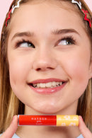 LPG001 Coral Berry Hayden Girls Beauty Hydrating Glossy Lip Gloss Swatch View