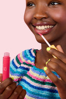 LPG001 Pink Raspberry Hayden Girls Beauty Hydrating Glossy Lip Gloss Swatch View