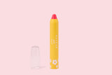 LPG002 Morning Pink Hayden Girls Beauty Moisturizing Crayon Lip Balm Open Product