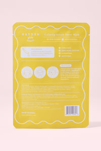 MSG001 Lightly Scented Hayden Girls Beauty Calming Serum Sheet Mask Open Product