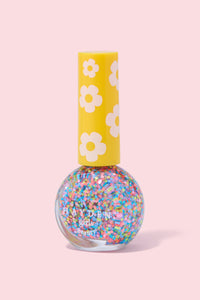 NPG001 Rainbow Confetti Hayden Girls Beauty Water Based Dazzling Nail Polish Flat Lay