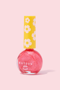 NPG001 Ruby Pearl Hayden Girls Beauty Water Based Dazzling Nail Polish Flat Lay