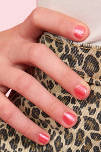 NPG001 Ruby Pearl Hayden Girls Beauty Water Based Dazzling Nail Polish Close-Up