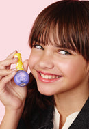 NPG001 Sapphire Pearl Hayden Girls Beauty Water Based Dazzling Nail Polish Product in Hand