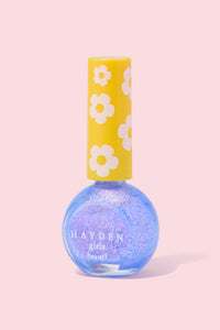 NPG001 Sapphire Pearl Hayden Girls Beauty Water Based Dazzling Nail Polish Flat Lay