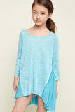G3459 JADE Pleated Back Tunic Top Front