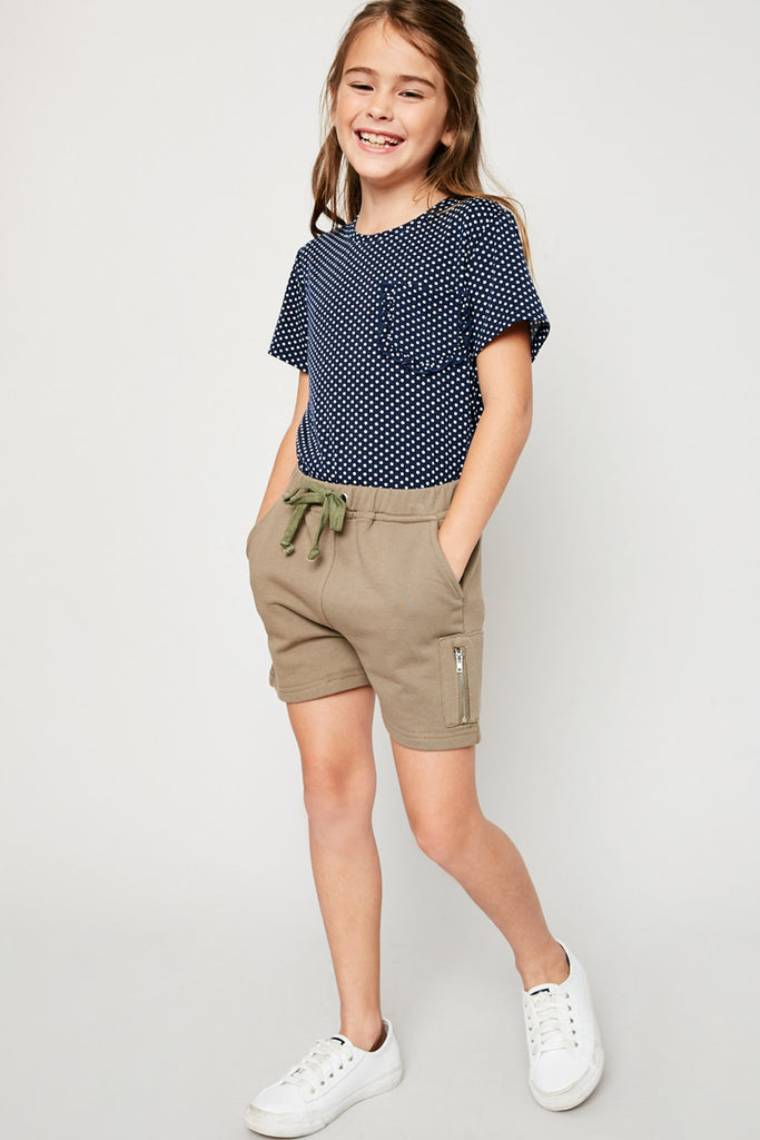 G4216 ARMY French Terry Shorts Alternate Angle