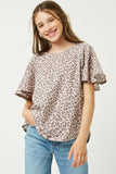 Stone Washed Leopard Tee