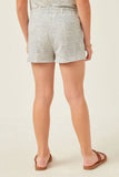 GDN4514 Sky Girls Zigzag Printed French Terry Shorts Back