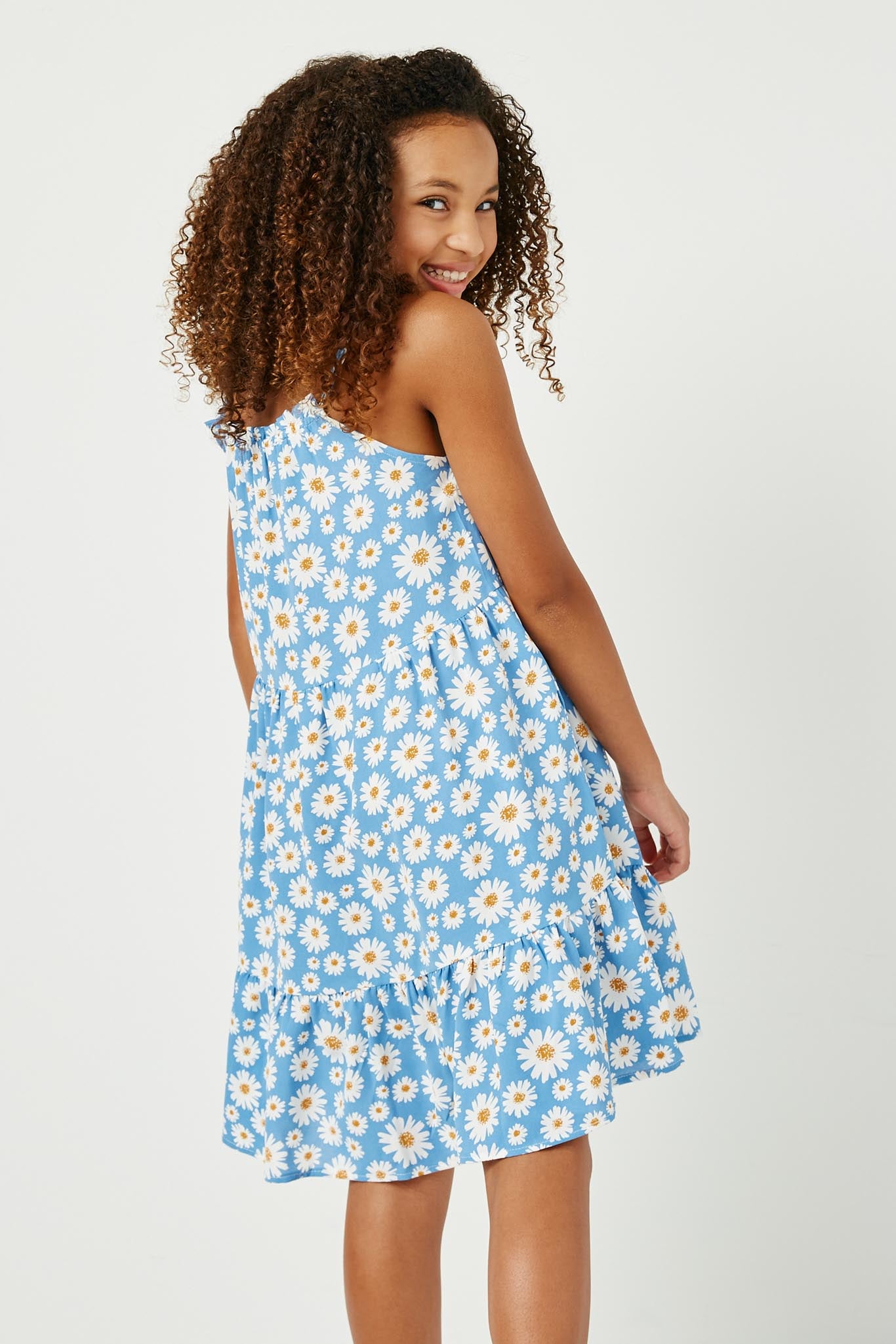 Girls Daisy Printed Dress