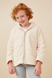 Chenille Padded Hooded Jacket